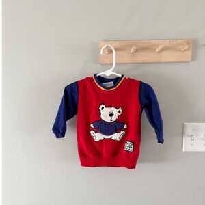 12m. Buster brown bear crewneck